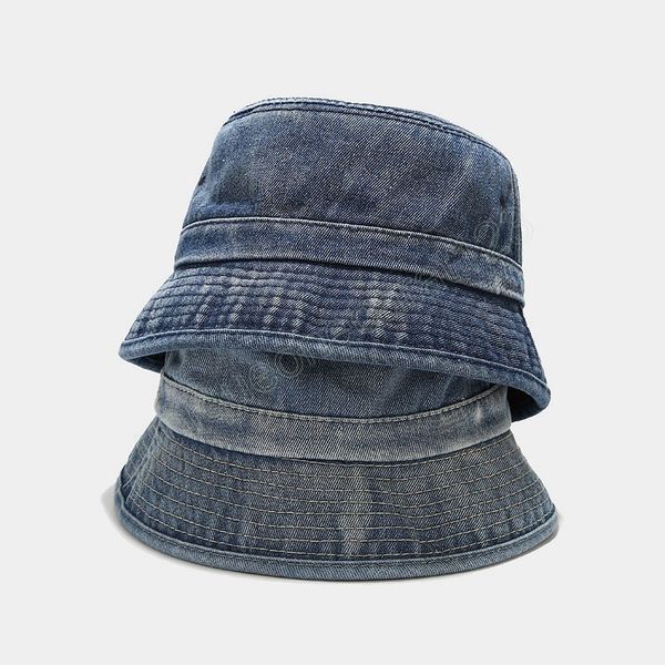 cotton washed denim bucket hats bob folding fisherman wide brim caps hip hop gorros men women panama bucket cap gift, Blue;gray
cotton washed denim bucket hats bob folding fisherman wide brim caps hip hop gorros men women panama bucket cap gift, Blue;gray