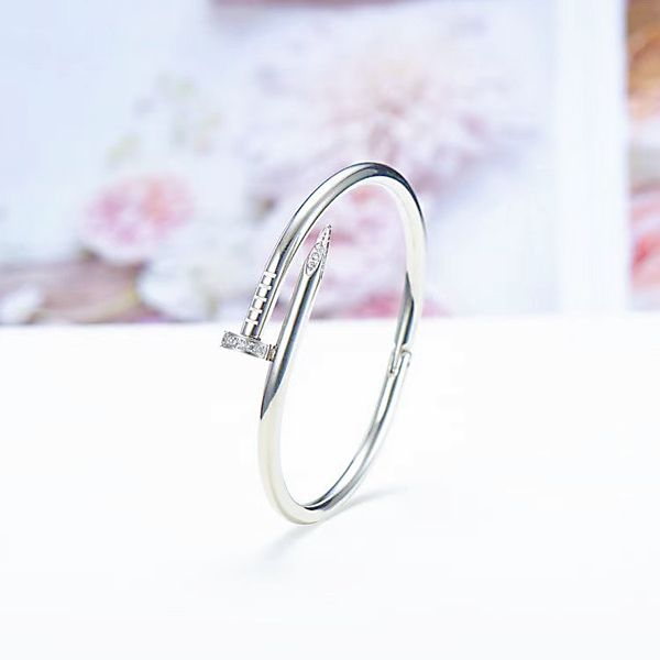 fashion nail bangle designer women's bracelet 18k gold couple cuff for valentine's day 316l titanium jewelry, Black
fashion nail bangle designer women's bracelet 18k gold couple cuff for valentine's day 316l titanium jewelry, Black