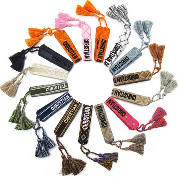 luxury women fashion bracelets brand d designer bangle jewelry bohemian female embroidered letter hand woven tassel rope bracelet men girl f, Golden;silver
luxury women fashion bracelets brand d designer bangle jewelry bohemian female embroidered letter hand woven tassel rope bracelet men girl f, Golden;silver