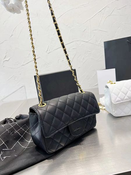 designer shoulder bag custom luxury brand bag handbag caviar grain cowhide leather gold chain slant flap messenger bags 20cm black and white
designer shoulder bag custom luxury brand bag handbag caviar grain cowhide leather gold chain slant flap messenger bags 20cm black and white