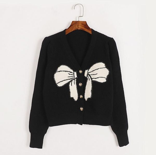 100 2022 autumn sweaters wome's cardigan v neck red black white brand same style women's sweaters dl, White;black
100 2022 autumn sweaters wome's cardigan v neck red black white brand same style women's sweaters dl, White;black