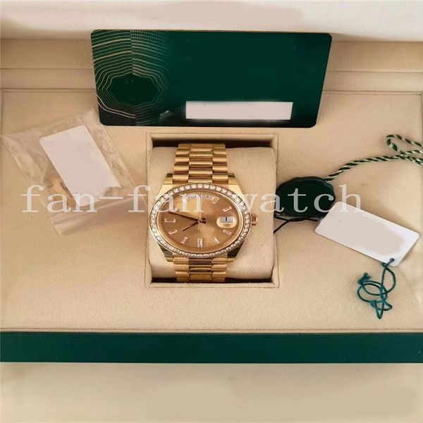 bp fully automatic movement men watch 40mm president watch 248348 yellow gold factory diamond dial bezel, Slivery;brown
bp fully automatic movement men watch 40mm president watch 248348 yellow gold factory diamond dial bezel, Slivery;brown