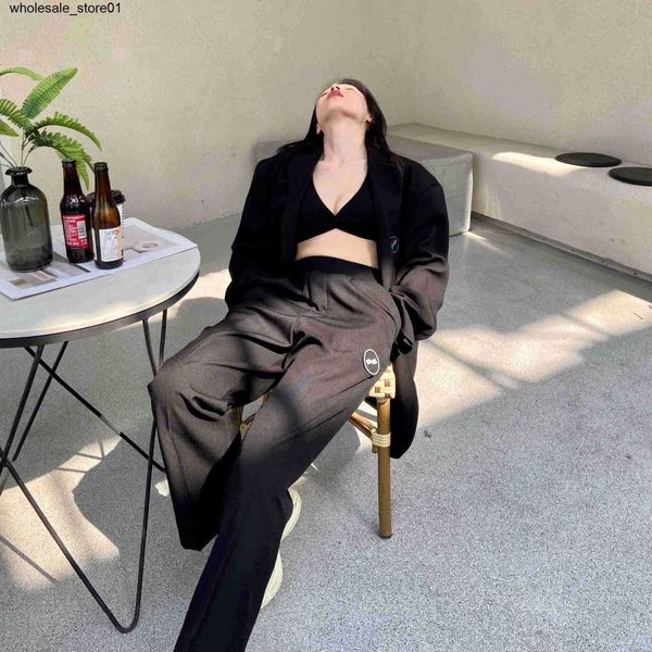 men's pants designer we11done label rubber brand suit pants casual loose men women fashion streetwear pants, Black
men's pants designer we11done label rubber brand suit pants casual loose men women fashion streetwear pants, Black