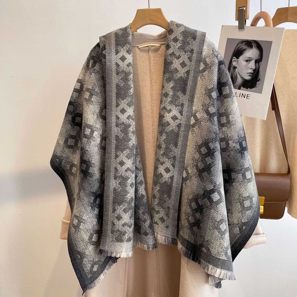 scarves fall winter double cashmere scarf women styl luxury famous brands digner scarv, Blue;gray
scarves fall winter double cashmere scarf women styl luxury famous brands digner scarv, Blue;gray
