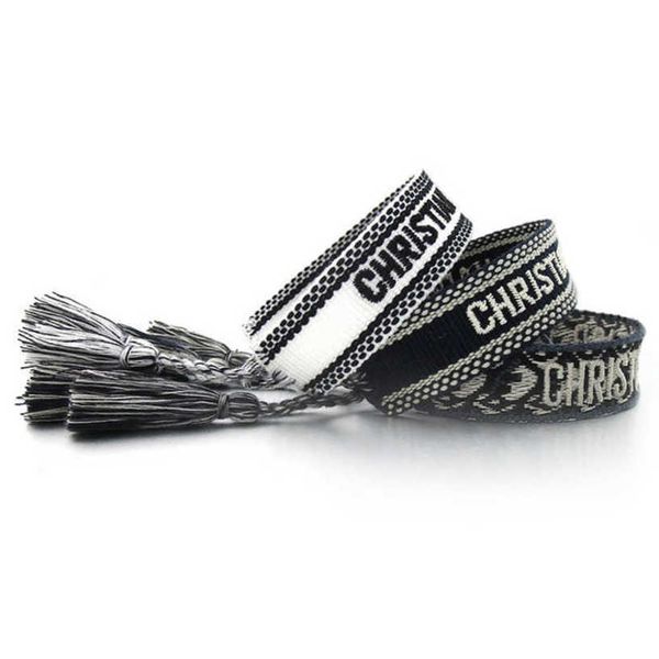 luxury bracelets classic women's designer brand bangle d jewelry embroidered word woven bracelet letter rope fashion tassel girl men co, Black
luxury bracelets classic women's designer brand bangle d jewelry embroidered word woven bracelet letter rope fashion tassel girl men co, Black
