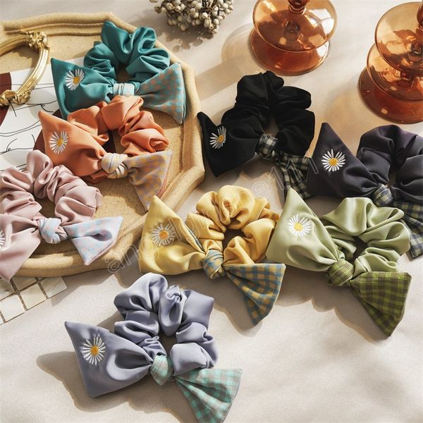 korean fashion small daisy embroidery plaid fabric large intestine hairband double bow tie elastic hair scrunchies for woman, Slivery;white
korean fashion small daisy embroidery plaid fabric large intestine hairband double bow tie elastic hair scrunchies for woman, Slivery;white