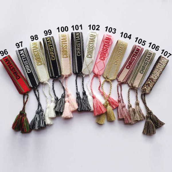 luxury women's classic bracelets designer brand d bangle jewelry embroidered word woven bracelet letter rope fashion tassel girl men co, Golden;silver
luxury women's classic bracelets designer brand d bangle jewelry embroidered word woven bracelet letter rope fashion tassel girl men co, Golden;silver