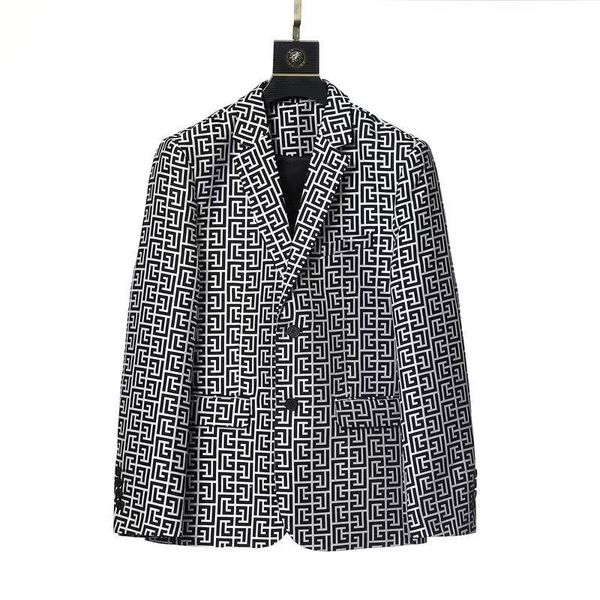 men's suits autumn and winter new men's quality fashion letter print slim fit versatile suit cover medusa blazers, White;black
men's suits autumn and winter new men's quality fashion letter print slim fit versatile suit cover medusa blazers, White;black