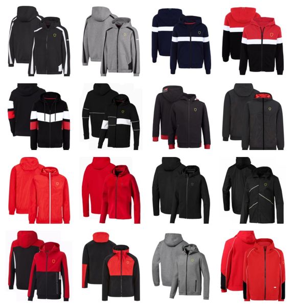 new f1 zip racing suit men's warm jacket outdoor long sleeve team wear