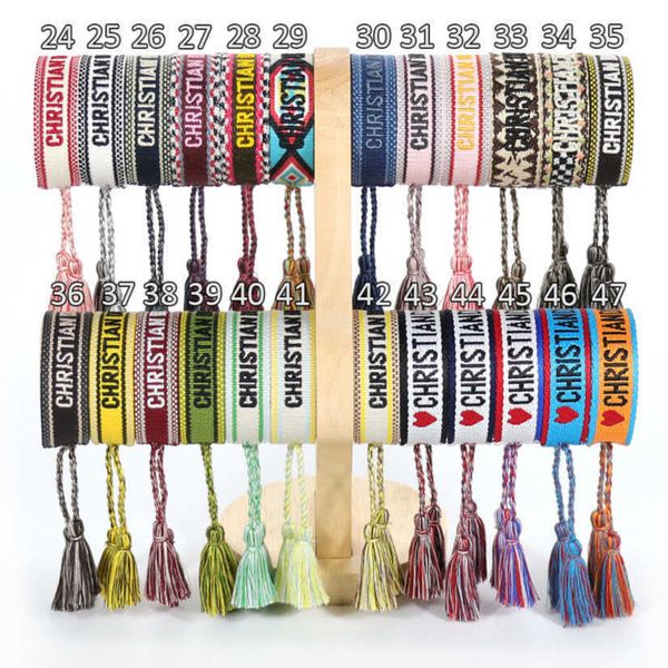 luxury fashion bracelets women's brand bangle d designer jewelry embroidered word bracelet letter rope woven tassel simple trinket girl, Black
luxury fashion bracelets women's brand bangle d designer jewelry embroidered word bracelet letter rope woven tassel simple trinket girl, Black