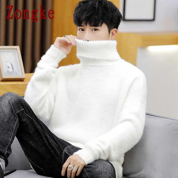 men's sweaters zongke white pullover turtleneck men sweater fashion knitted sweater men clothing -2xl 2022 spring new arrivals t221019, White;black
men's sweaters zongke white pullover turtleneck men sweater fashion knitted sweater men clothing -2xl 2022 spring new arrivals t221019, White;black
