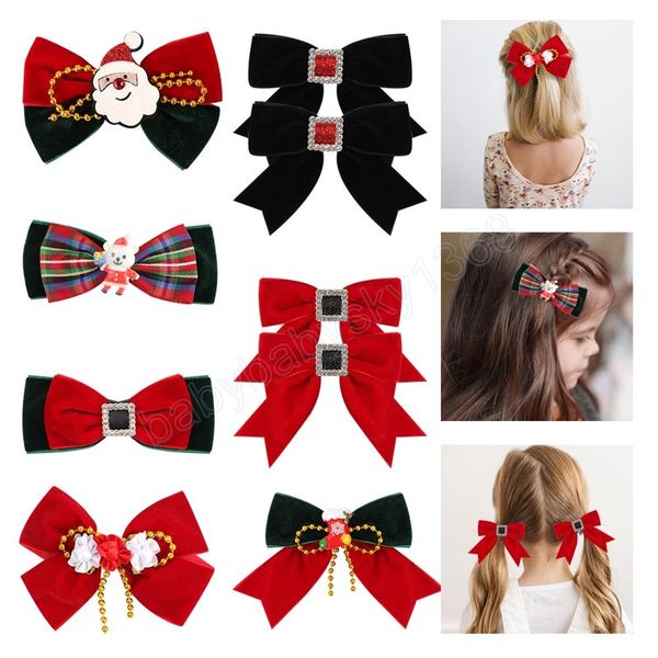 cartoon christmas velvet bows hair clips for baby girls santa claus hairpins festival party gift kids hairgrips hair accessories, Slivery;white
cartoon christmas velvet bows hair clips for baby girls santa claus hairpins festival party gift kids hairgrips hair accessories, Slivery;white