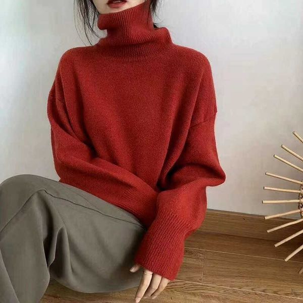 women's sweaters turtleneck cashmere sweater women korean style oversized knitted pullovers autumn winter casual loose solid jumpers sw, White;black
women's sweaters turtleneck cashmere sweater women korean style oversized knitted pullovers autumn winter casual loose solid jumpers sw, White;black