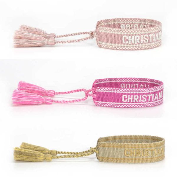 luxury fashion women's bracelets d brand bangle designer letter embroidery bracelet hand woven jewelry bohemian rope trinket men girl f, Black
luxury fashion women's bracelets d brand bangle designer letter embroidery bracelet hand woven jewelry bohemian rope trinket men girl f, Black