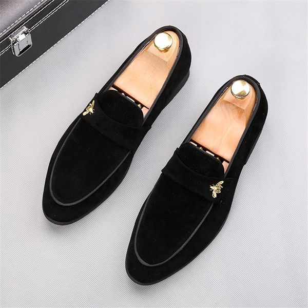 - designer men classic suede embroidery casual flats shoes oxford gentleman wedding dress prom loafers 38-44241c, Black
- designer men classic suede embroidery casual flats shoes oxford gentleman wedding dress prom loafers 38-44241c, Black