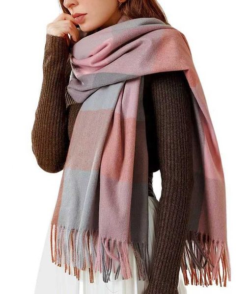 scarves warm long shawl winter wraps large scarv knit cashmere feel plaid scarf for women, Blue;gray
scarves warm long shawl winter wraps large scarv knit cashmere feel plaid scarf for women, Blue;gray