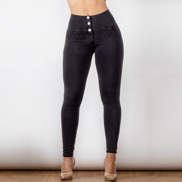 shascullfites fashion high waisted jeans with buttons fly washed black slim stretch denim soft jean tights, Blue
shascullfites fashion high waisted jeans with buttons fly washed black slim stretch denim soft jean tights, Blue