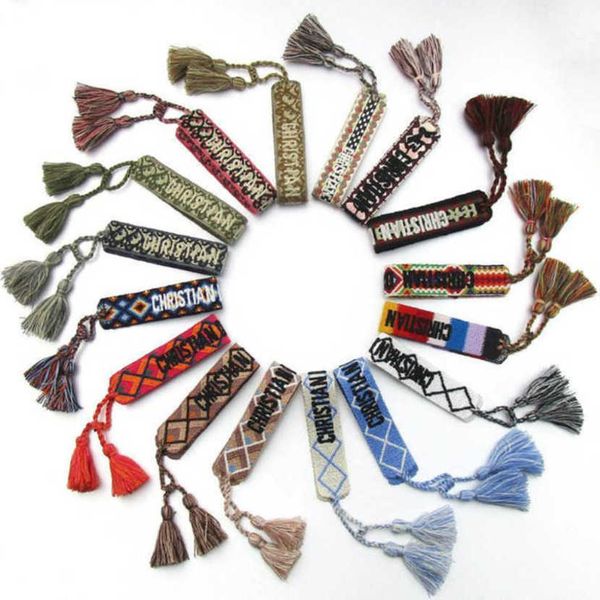 women's fashion luxury bracelets brand bangle d designer jewelry female embroidery woven bracelet bohemian creative tassel men's g, Black
women's fashion luxury bracelets brand bangle d designer jewelry female embroidery woven bracelet bohemian creative tassel men's g, Black