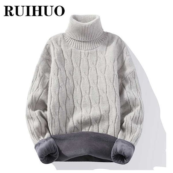 men's sweaters ruihuo fleece turtleneck sweater men fashion streetwear winter clothes turtle neck men sweater 2xl 2022 new arrivals t22, White;black
men's sweaters ruihuo fleece turtleneck sweater men fashion streetwear winter clothes turtle neck men sweater 2xl 2022 new arrivals t22, White;black