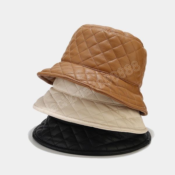 winter bucket hat pu lattice solid matte fisherman caps fashion warm panama hat casual outdoor sunscreen sun cap for women, Blue;gray
winter bucket hat pu lattice solid matte fisherman caps fashion warm panama hat casual outdoor sunscreen sun cap for women, Blue;gray