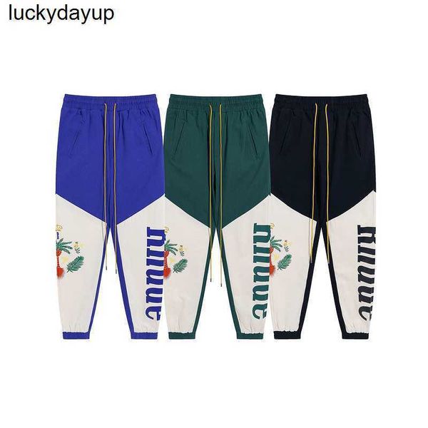men's pants designer rhude coconut peace pigeon print panel color men's fashion brand casual pants, Black
men's pants designer rhude coconut peace pigeon print panel color men's fashion brand casual pants, Black