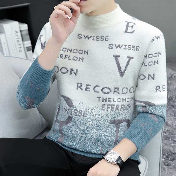 men's sweaters 2022 winter men's new fashion all-match handsome trend knitted half turtleneck warm and comfortable imitation mink, White;black
men's sweaters 2022 winter men's new fashion all-match handsome trend knitted half turtleneck warm and comfortable imitation mink, White;black