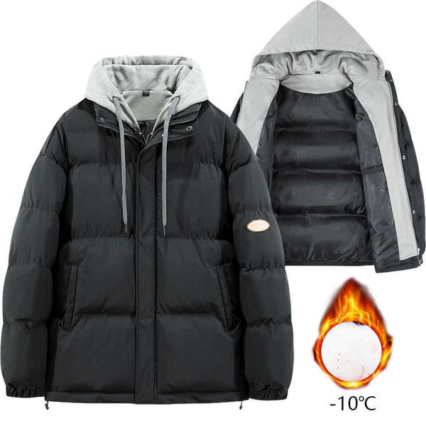 men's down parkas men's winter jacket thickened parkas jackets fashion casual hip hop street wear korean style detachable hood mal, Black
men's down parkas men's winter jacket thickened parkas jackets fashion casual hip hop street wear korean style detachable hood mal, Black