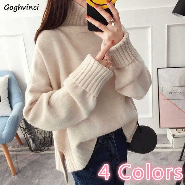 women's sweaters turtleneck sweater women side slit casual womens pullovers ribbed xxl loose winter simple elegant all-match fashion sw, White;black
women's sweaters turtleneck sweater women side slit casual womens pullovers ribbed xxl loose winter simple elegant all-match fashion sw, White;black