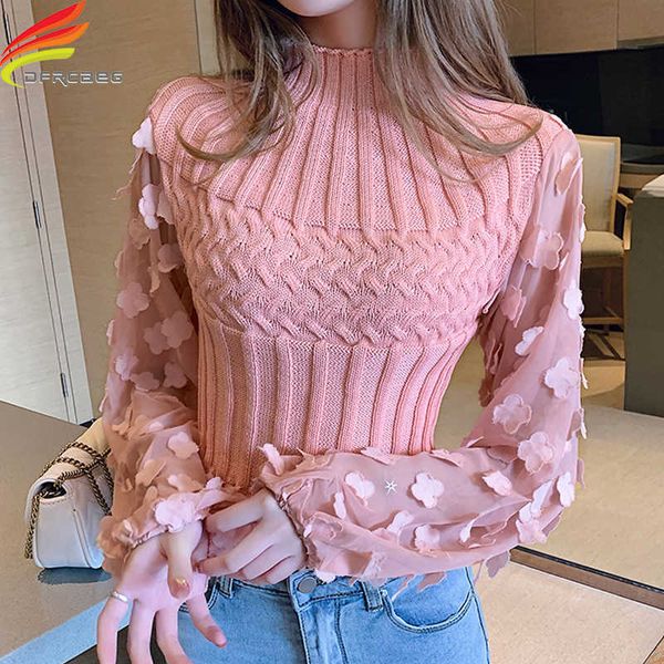 women's sweaters new 2022 autumn winter women's sweaters turtleneck mesh patchwork knitwear long sleeve ladies pullover pink crop, White;black
women's sweaters new 2022 autumn winter women's sweaters turtleneck mesh patchwork knitwear long sleeve ladies pullover pink crop, White;black