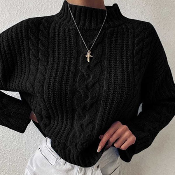 women's sweaters autumn knitted turtleneck sweaters women solid long sleeve fashion loose pullovers female 2022 new winter casual lady, White;black
women's sweaters autumn knitted turtleneck sweaters women solid long sleeve fashion loose pullovers female 2022 new winter casual lady, White;black