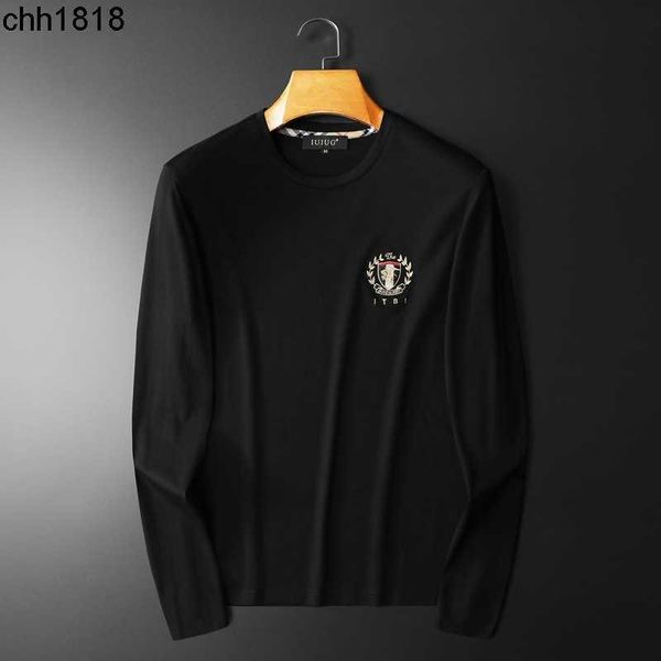 2022 autumn new burbrerys embroidered letter lattice round neck long sleeve t-shirt for men, Black
2022 autumn new burbrerys embroidered letter lattice round neck long sleeve t-shirt for men, Black