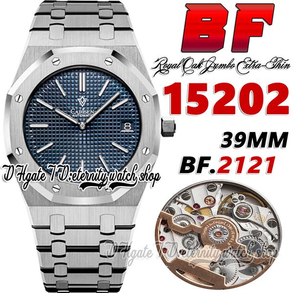 bf v2 bff15202 jumbo extra thin mens watch 39mm cal.2121 bf2121 automatic blue texture dial stick markers stainless steel bracelet super edi, Slivery;brown
bf v2 bff15202 jumbo extra thin mens watch 39mm cal.2121 bf2121 automatic blue texture dial stick markers stainless steel bracelet super edi, Slivery;brown