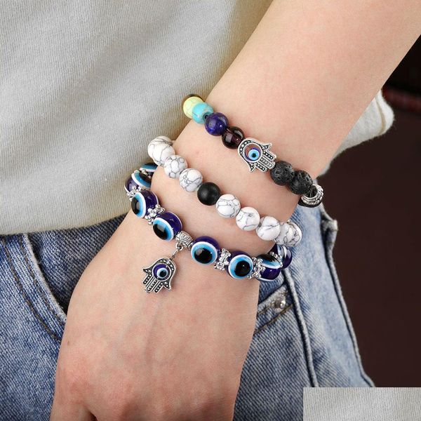 chain 2pcs evil blue eye beaded charm stretch chain bracelet 7 chakras gemstone lava stone hamsa hand bracelets drop delivery 2022 jew dhle7, Black
chain 2pcs evil blue eye beaded charm stretch chain bracelet 7 chakras gemstone lava stone hamsa hand bracelets drop delivery 2022 jew dhle7, Black