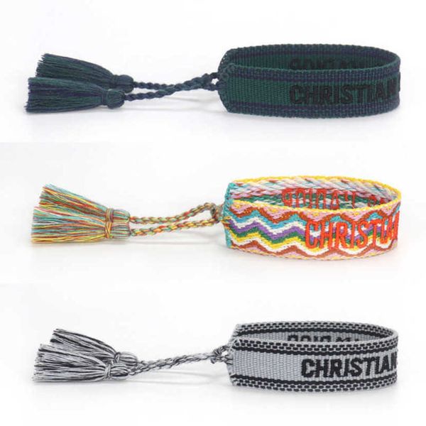 fashion luxury women's bracelets d brand bangle designer jewelry embroidered word bracelet letter rope woven tassel simple trinket men, Black
fashion luxury women's bracelets d brand bangle designer jewelry embroidered word bracelet letter rope woven tassel simple trinket men, Black