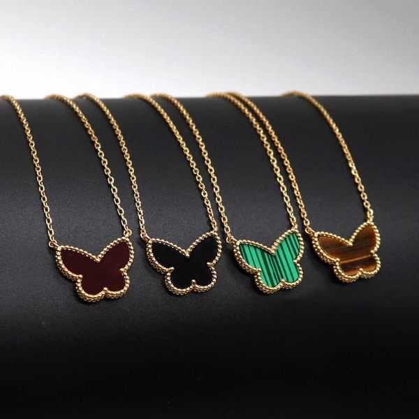 2022 new green white shell double side pendant necklaces for women 18k gold sweet butterfly luxury designer choker necklace jewelry, Silver
2022 new green white shell double side pendant necklaces for women 18k gold sweet butterfly luxury designer choker necklace jewelry, Silver