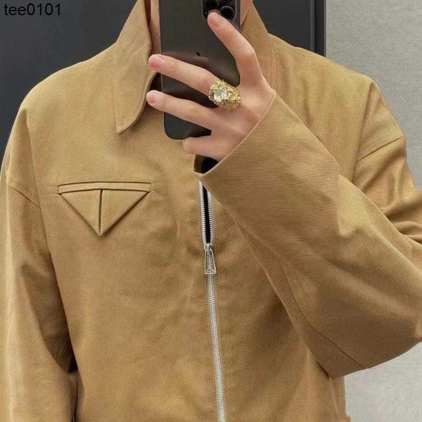 botvega veneta twill cloth short zipper jacket triangle coat tooling bibo same style high street style thick coat, Black;brown
botvega veneta twill cloth short zipper jacket triangle coat tooling bibo same style high street style thick coat, Black;brown