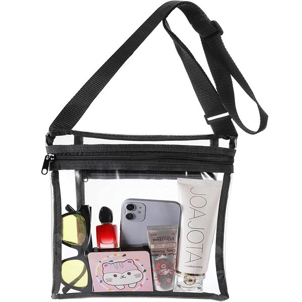 clear bag with inner pocket stadium approved transparent crossbody purse for sports event concert festival
clear bag with inner pocket stadium approved transparent crossbody purse for sports event concert festival