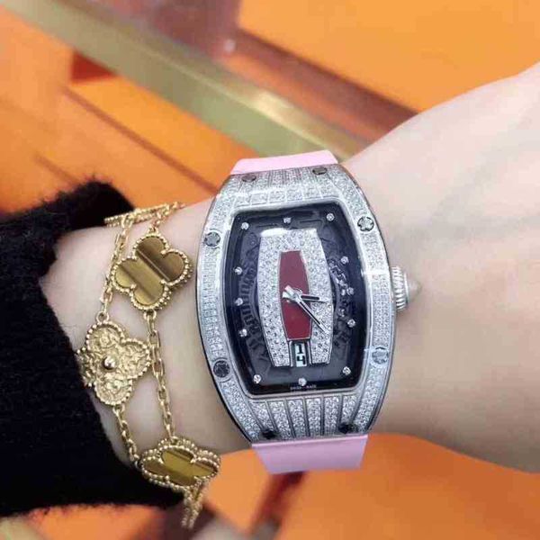 q business leisure rm07-01 fully automatic mechanical mill r watch blue ceramic tape women's watch
q business leisure rm07-01 fully automatic mechanical mill r watch blue ceramic tape women's watch