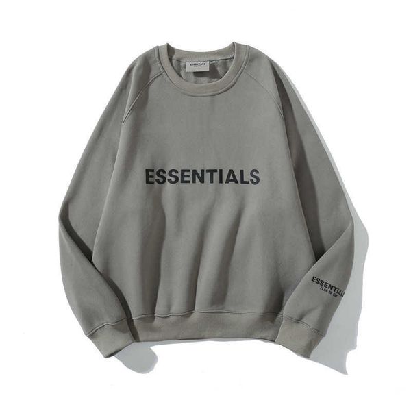 men's and women's sweatshirts 2022 fashion brand essential autumn winter new style feel double line letter round neck long sleeve, Black
men's and women's sweatshirts 2022 fashion brand essential autumn winter new style feel double line letter round neck long sleeve, Black