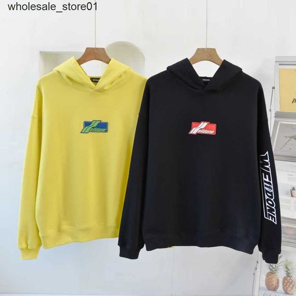 men's hoodies designer sweatshirts terry cotton we11done hooded pullover sweater loose edition men's women's leather printed, Black
men's hoodies designer sweatshirts terry cotton we11done hooded pullover sweater loose edition men's women's leather printed, Black