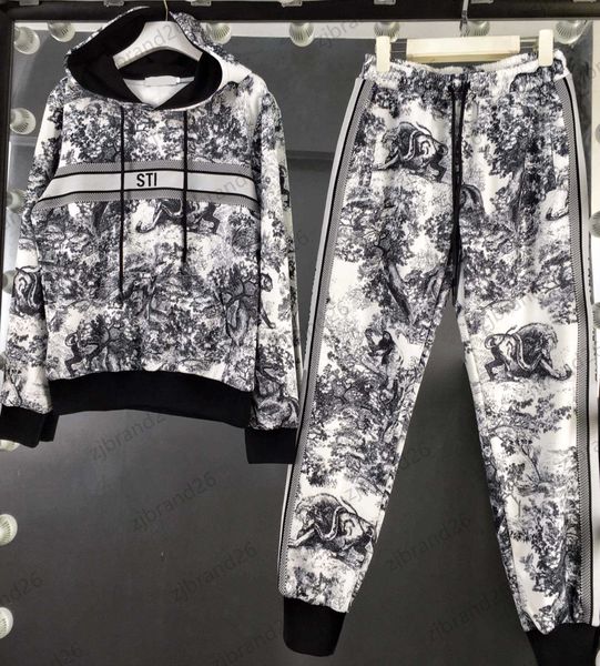 fashion tracksuits womens two piece pants printed drawstring hooded pullover fleece elastic waists stripe beam foot casual trousers women ap, White
fashion tracksuits womens two piece pants printed drawstring hooded pullover fleece elastic waists stripe beam foot casual trousers women ap, White