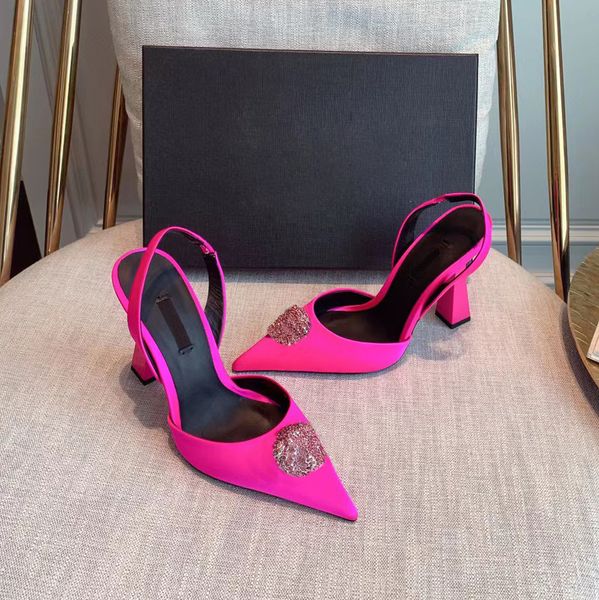 shoes rhinestones la medusa embellished pointed toes pumps high heels satin slingback strap sandals 11cm dress dinner shoes luxury designer, Black
shoes rhinestones la medusa embellished pointed toes pumps high heels satin slingback strap sandals 11cm dress dinner shoes luxury designer, Black