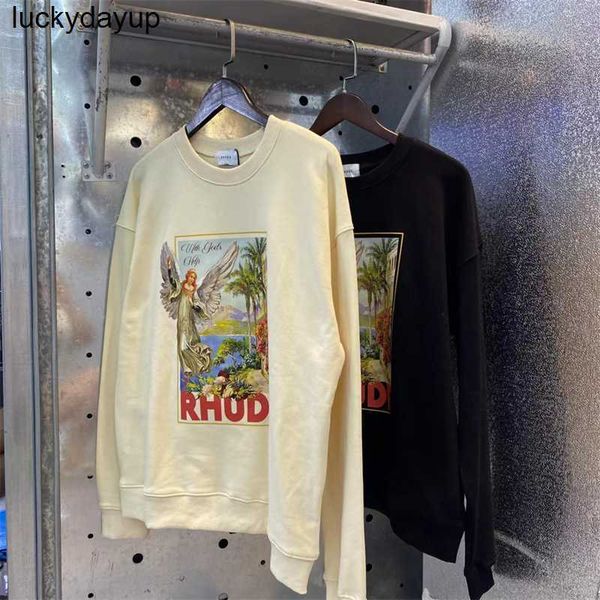 men's hoodies designer sweatshirts rhude sweater loose round neck pullover man fashion streetwear hoodie, Black
men's hoodies designer sweatshirts rhude sweater loose round neck pullover man fashion streetwear hoodie, Black