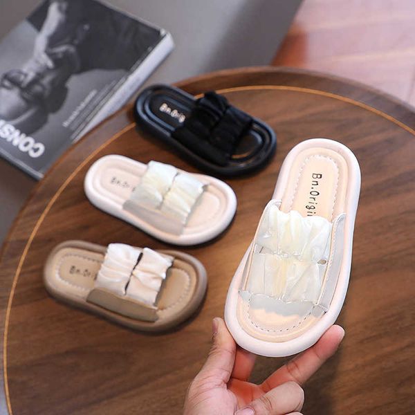 slipper summer little girl sandals 2022 new gauze princess shoes korean fashion foreign style girls wear l221020, Black;grey
slipper summer little girl sandals 2022 new gauze princess shoes korean fashion foreign style girls wear l221020, Black;grey
