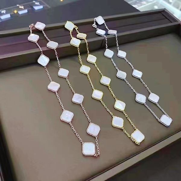 jewelry designer women's necklace classic 4-leaf grass necklace popular european and american mid length sweater chain 316l stainless s, Silver
jewelry designer women's necklace classic 4-leaf grass necklace popular european and american mid length sweater chain 316l stainless s, Silver