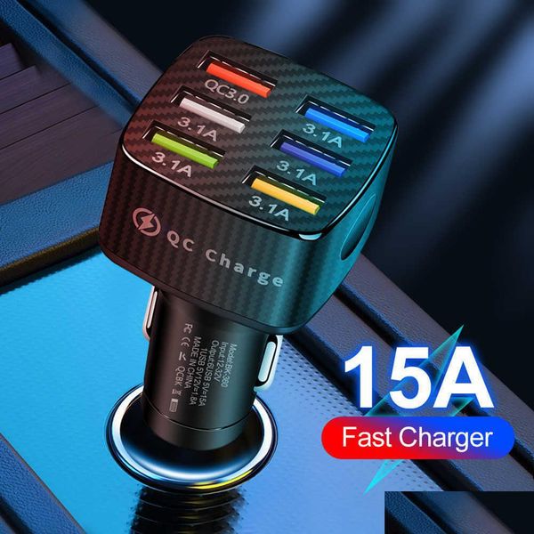 other auto electronics 15a car charger 6 usb ports 12v/24v qc3.0 adapter 5v/3a fast charging for mobile phone drop delivery 2022 mobi ot7lk
other auto electronics 15a car charger 6 usb ports 12v/24v qc3.0 adapter 5v/3a fast charging for mobile phone drop delivery 2022 mobi ot7lk