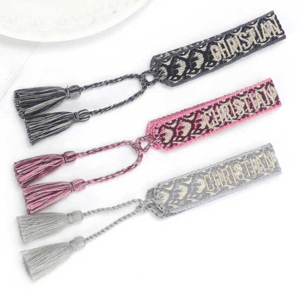 bracelets luxury fashion women brand bangle d designer jewelry bohemian female embroidered letter hand woven tassel rope bracelet men girl f, Black
bracelets luxury fashion women brand bangle d designer jewelry bohemian female embroidered letter hand woven tassel rope bracelet men girl f, Black