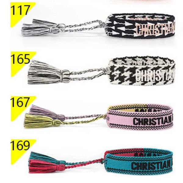 luxury bracelets fashion women's designer brand d bangle jewelry embroidered word woven bracelet letter rope classic tassel girl men co, Golden;silver
luxury bracelets fashion women's designer brand d bangle jewelry embroidered word woven bracelet letter rope classic tassel girl men co, Golden;silver
