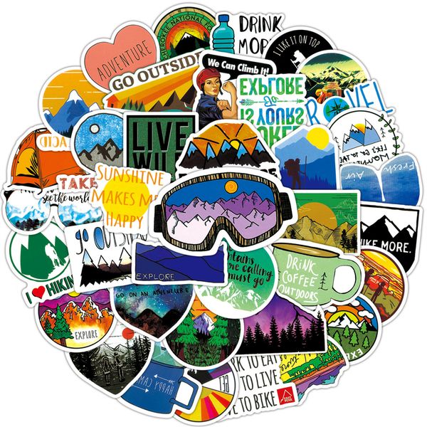 50pcs outdoor hiking camping adventure nature stickers pack car bike luggage sticker lapskateboard motor water bottle decal kl-322
50pcs outdoor hiking camping adventure nature stickers pack car bike luggage sticker lapskateboard motor water bottle decal kl-322