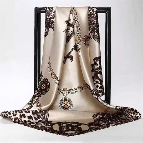 scarves leopard chain printed silk satin scarf women luxury brand dign square shawl malaysia head hijab, Blue;gray
scarves leopard chain printed silk satin scarf women luxury brand dign square shawl malaysia head hijab, Blue;gray